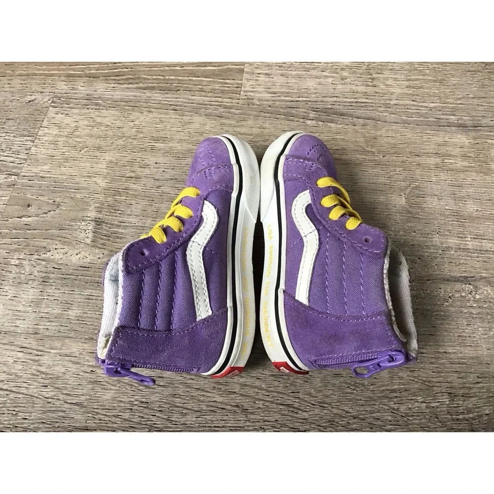 Vans The Simpsons Toddler Size 6.5 Lisa For President Sk8Hi Sneaker Shoes